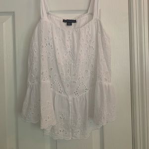 American Eagle white lace tank top